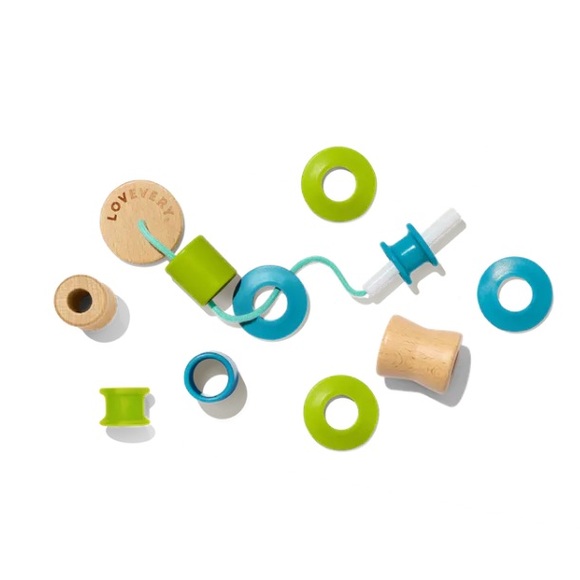 LOVEVERY Toys Lovevery Montessori Threadable Bead Kit And Organic Bag Poshmark